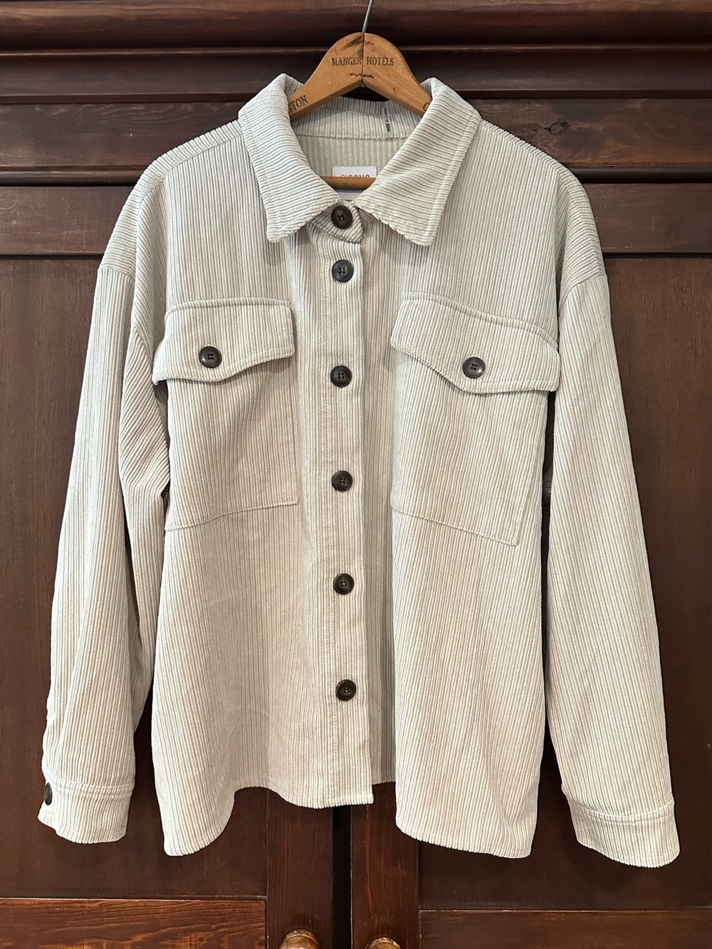 CISONO • women’s shacket • corduroy • cream • jacket